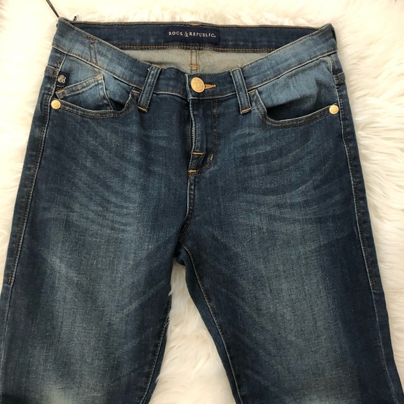 Rock & Republic Berlin Embellished Skinny Jeans Sz 8 - Picture 6 of 9